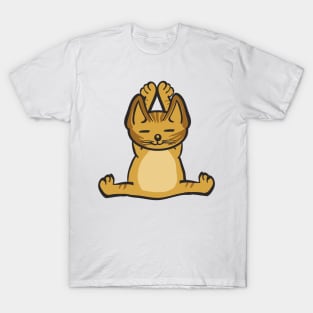 Cat In Different Yoga Poses T-Shirt